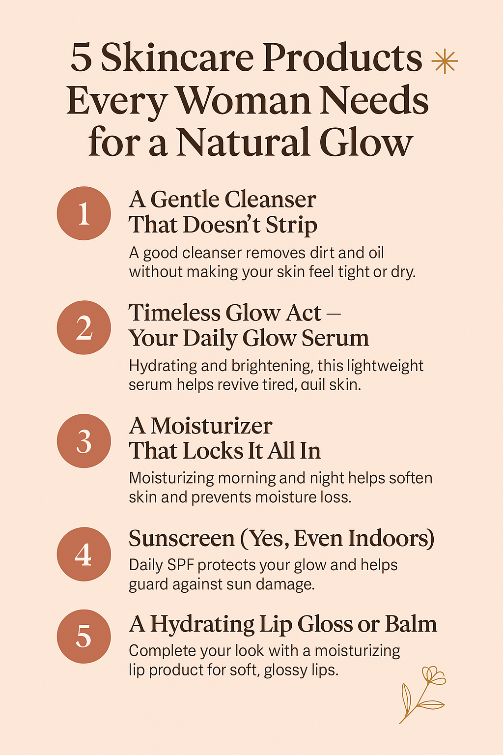 5 Skincare Products Every Woman Needs for a Natural Glow ✨